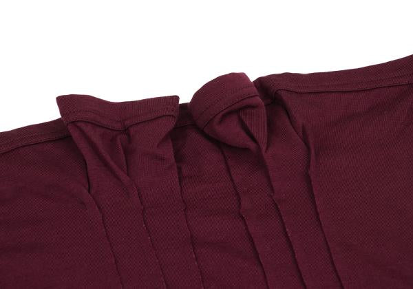 COMME des GARCONS Wool Stretch Pintuck Skirt Red Size M