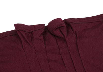 COMME des GARCONS Wool Stretch Pintuck Skirt Red Size M