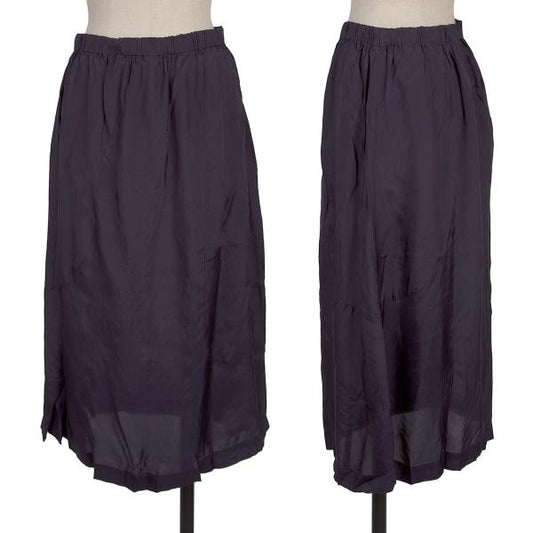 COMME des GARCONS Round Panel Cupro Skirt Blue Size M