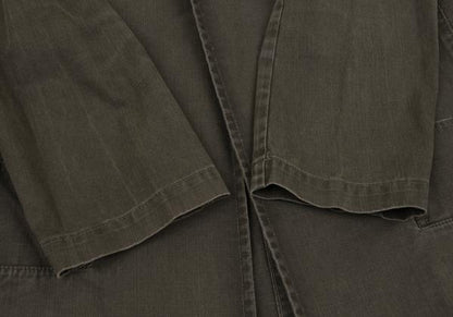Y's Dyed Cotton Buttonless Jacket Khaki Size 1