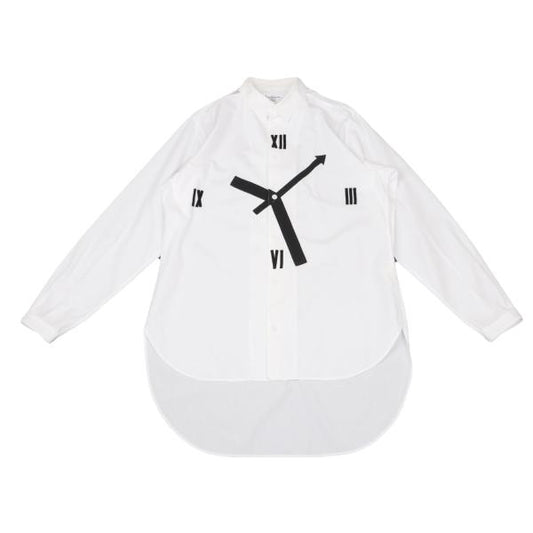 Yohji Yamamoto POUR HOMME 14SS Clock Shirt White Size 4