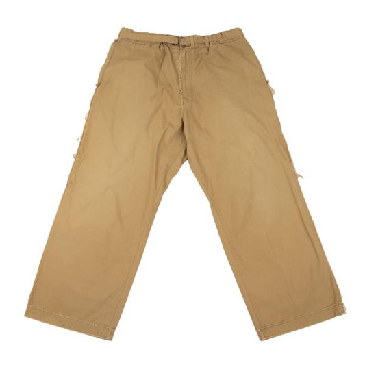 Yohji Yamamoto POUR HOMME Cotton Raw Edge Pants Beige Size 4