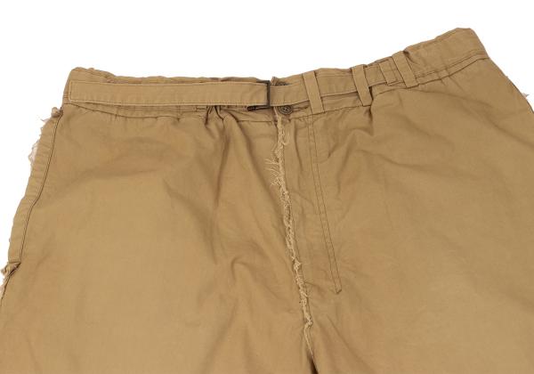 Yohji Yamamoto POUR HOMME Cotton Raw Edge Pants Beige Size 4