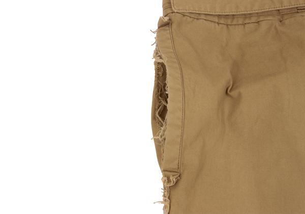 Yohji Yamamoto POUR HOMME Cotton Raw Edge Pants Beige Size 4