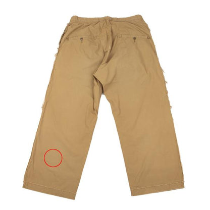 Yohji Yamamoto POUR HOMME Cotton Raw Edge Pants Beige Size 4