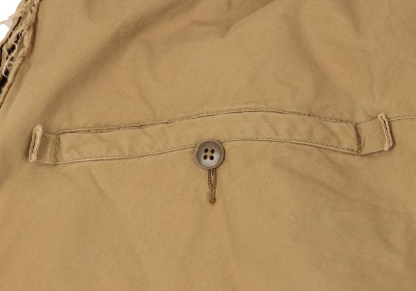 Yohji Yamamoto POUR HOMME Cotton Raw Edge Pants Beige Size 4