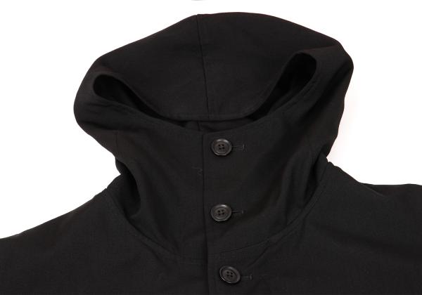 Yohji Yamamoto POUR HOMME Wool Gabardine Coat Black Size 3