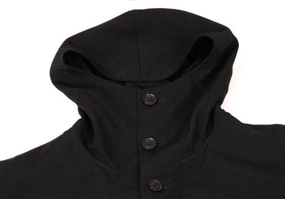 Yohji Yamamoto POUR HOMME Wool Gabardine Coat Black Size 3