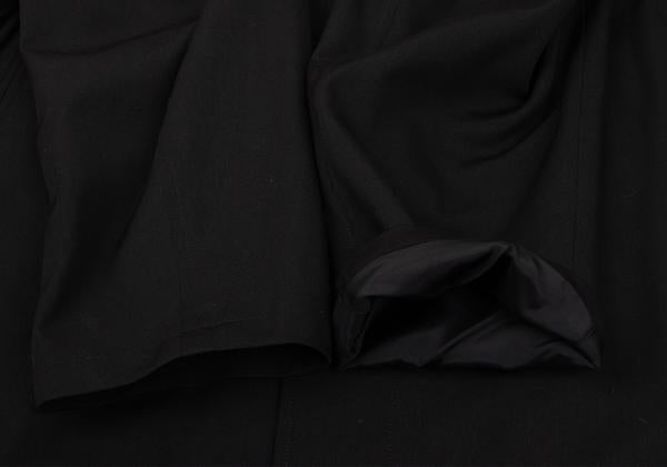Yohji Yamamoto POUR HOMME Wool Gabardine Coat Black Size 3