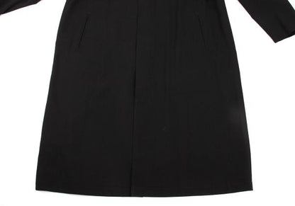 Yohji Yamamoto POUR HOMME Wool Gabardine Coat Black Size 3