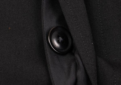 Yohji Yamamoto POUR HOMME Wool Gabardine Coat Black Size 3