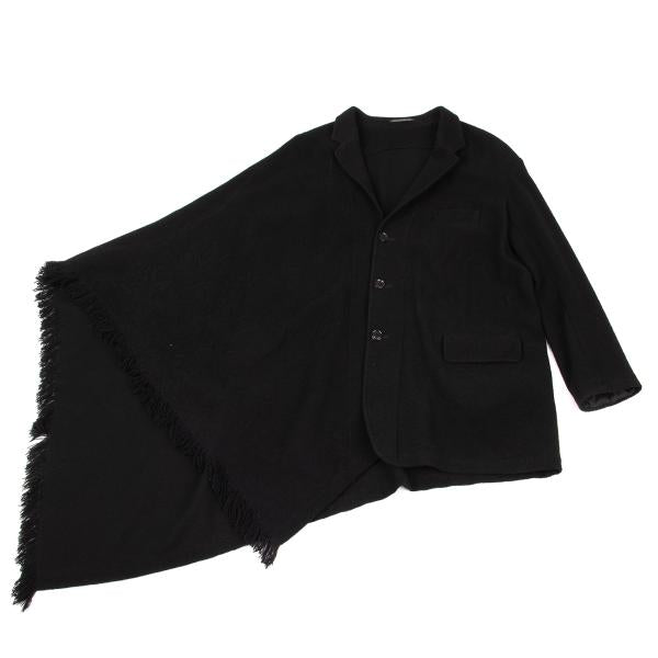 Yohji Yamamoto POUR HOMME Wool Pile Jacket Black Size 3