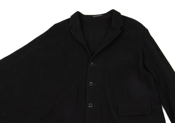 Yohji Yamamoto POUR HOMME Wool Pile Jacket Black Size 3