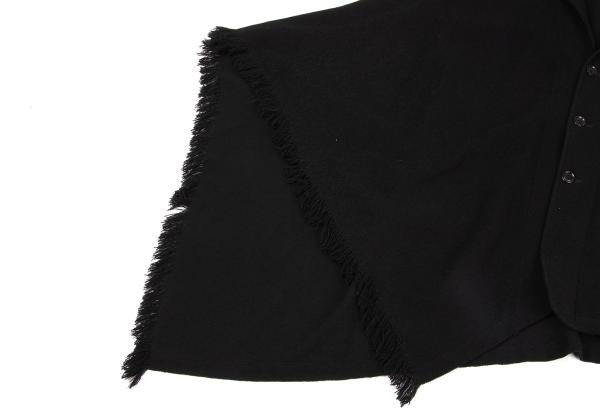 Yohji Yamamoto POUR HOMME Wool Pile Jacket Black Size 3