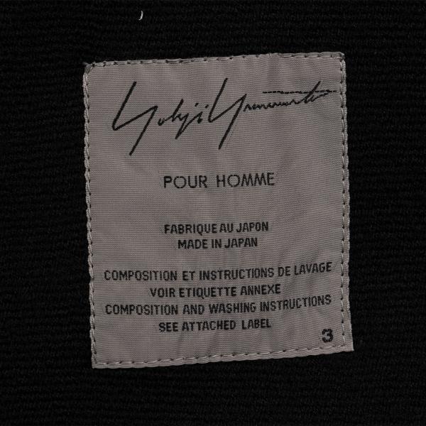 Yohji Yamamoto POUR HOMME Wool Pile Jacket Black Size 3