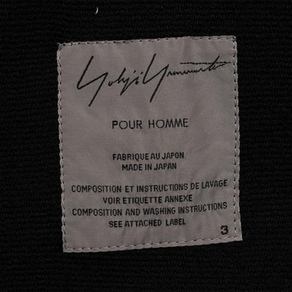Yohji Yamamoto POUR HOMME Wool Pile Jacket Black Size 3