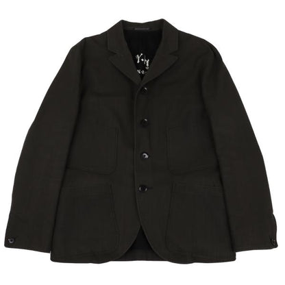 Yohji Yamamoto PH 09AW Cotton Back Print Jacket Brown Size 4