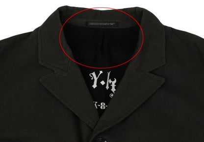 Yohji Yamamoto PH 09AW Cotton Back Print Jacket Brown Size 4