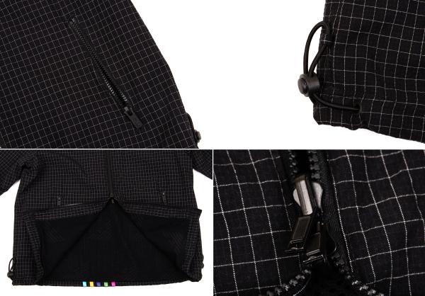 EMPORIO ARMANI Colorful Taping Grid Blouson Black Size 44