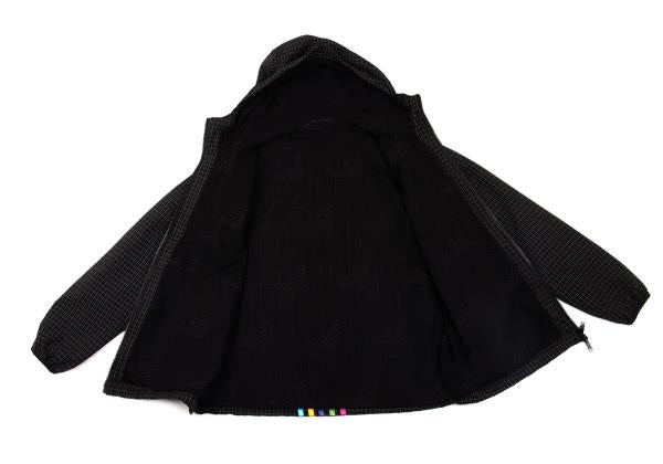 EMPORIO ARMANI Colorful Taping Grid Blouson Black Size 44