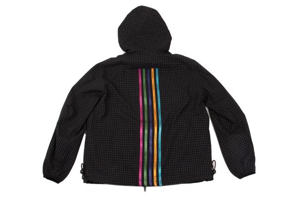 EMPORIO ARMANI Colorful Taping Grid Blouson Black Size 44