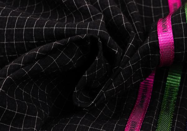 EMPORIO ARMANI Colorful Taping Grid Blouson Black Size 44
