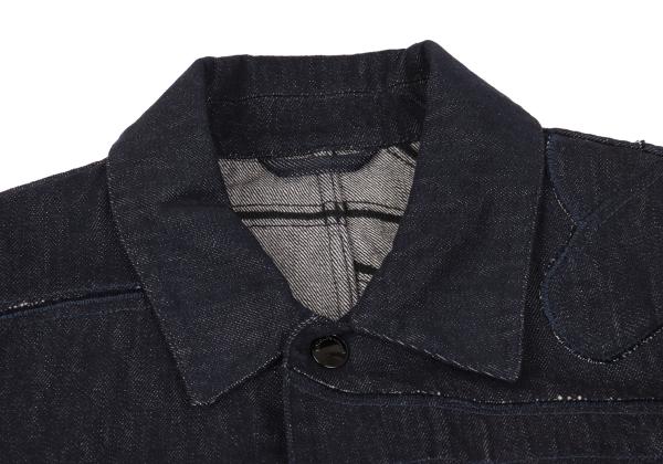 EMPORIO ARMANI Patchwork Coverall Denim Indigo Size 48