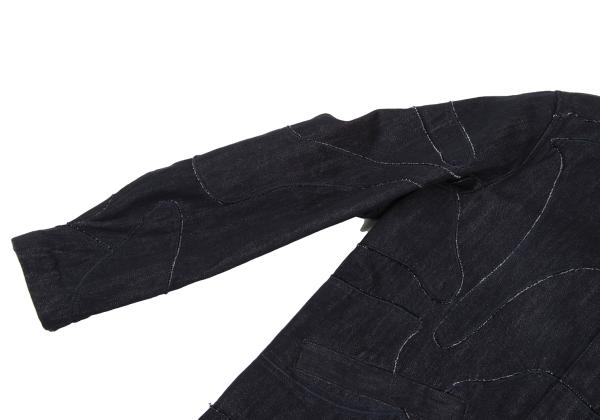EMPORIO ARMANI Patchwork Coverall Denim Indigo Size 48