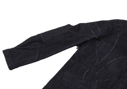 EMPORIO ARMANI Patchwork Coverall Denim Indigo Size 48