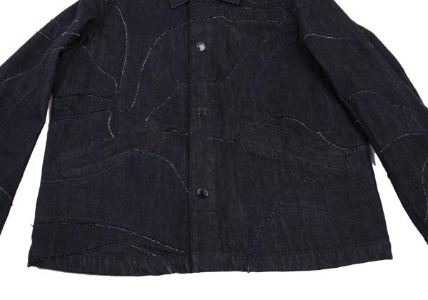 EMPORIO ARMANI Patchwork Coverall Denim Indigo Size 48