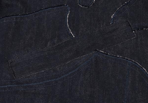 EMPORIO ARMANI Patchwork Coverall Denim Indigo Size 48
