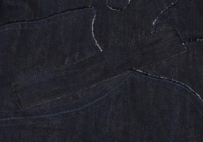 EMPORIO ARMANI Patchwork Coverall Denim Indigo Size 48
