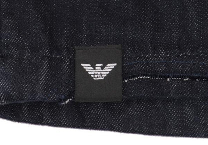 EMPORIO ARMANI Patchwork Coverall Denim Indigo Size 48