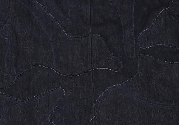 EMPORIO ARMANI Patchwork Coverall Denim Indigo Size 48
