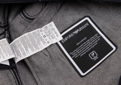 EMPORIO ARMANI Patchwork Coverall Denim Indigo Size 48