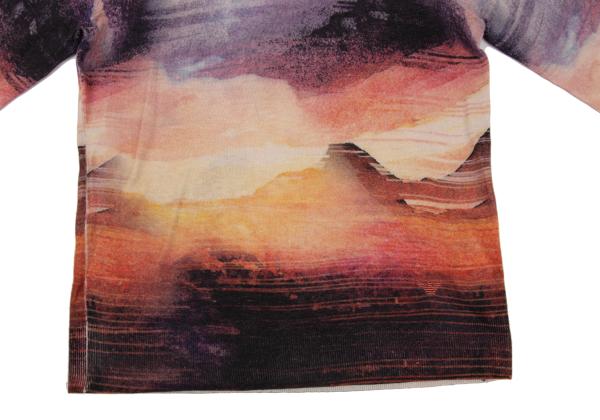 EMPORIO ARMANI Graphic Print Cashmere Knit Multi Size M