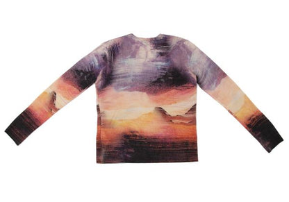 EMPORIO ARMANI Graphic Print Cashmere Knit Multi Size M