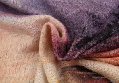 EMPORIO ARMANI Graphic Print Cashmere Knit Multi Size M