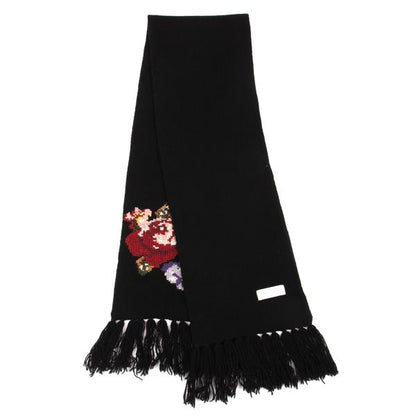 KEITA MARUYAMA Pixel Flower Scarf Black