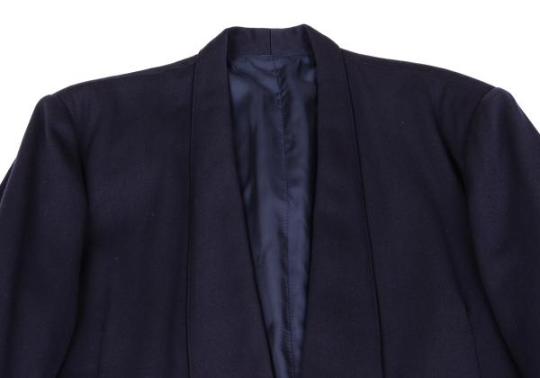 Y's Wool Shawl Collar Jacket Blue Size L