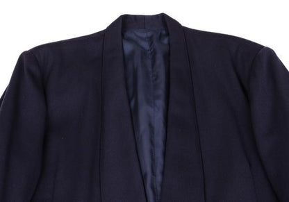 Y's Wool Shawl Collar Jacket Blue Size L