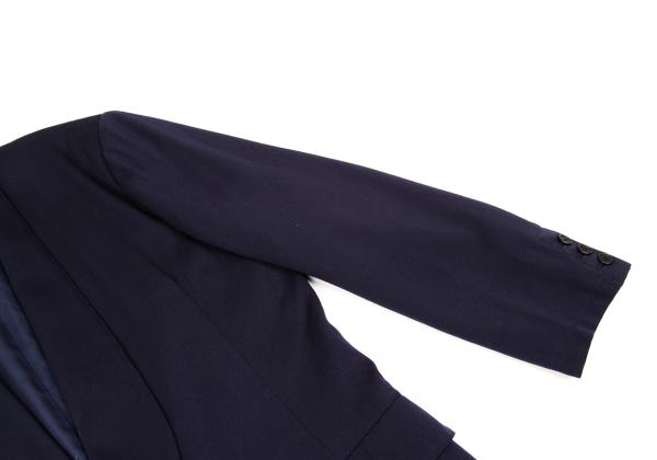 Y's Wool Shawl Collar Jacket Blue Size L