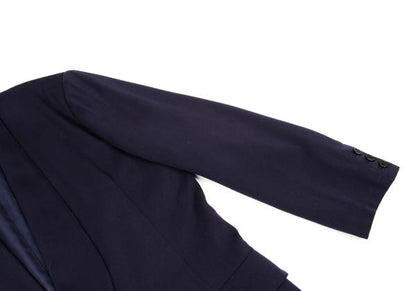 Y's Wool Shawl Collar Jacket Blue Size L