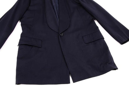 Y's Wool Shawl Collar Jacket Blue Size L