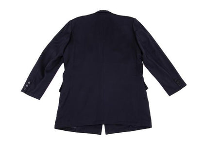Y's Wool Shawl Collar Jacket Blue Size L