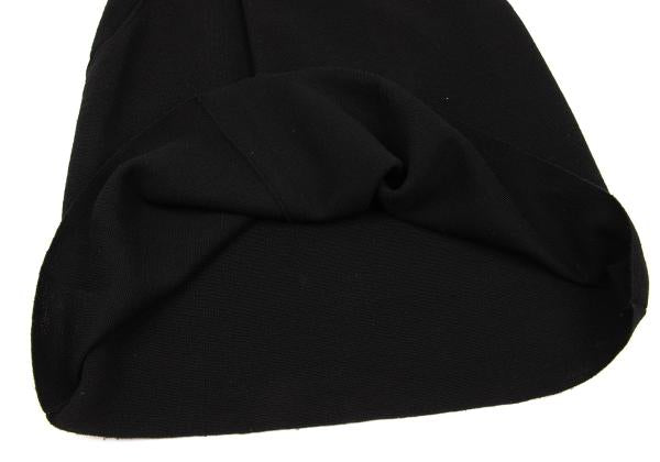 Y's Wool Half Wrap Knit Skirt Black Size M