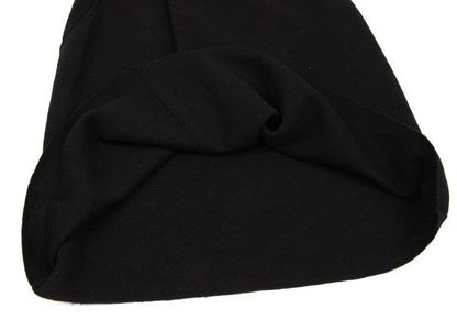 Y's Wool Half Wrap Knit Skirt Black Size M