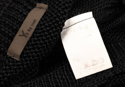 Y's for men Low-Gauge Acrylic V-Neck Sweater Black Size M