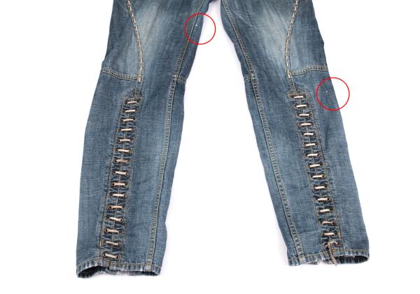 ISSEY MIYAKE MEN Hem Lace-Up Jodhpur Light Indigo Jeans Size 2