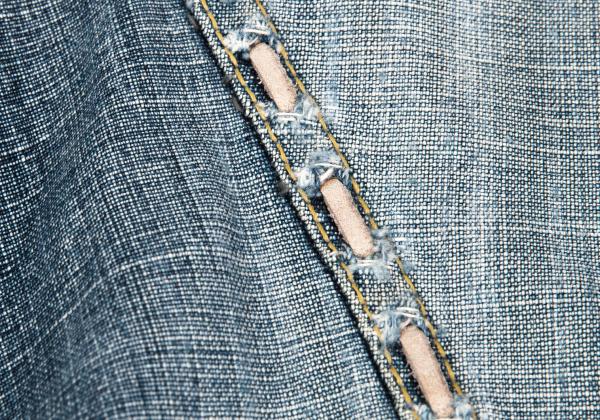 ISSEY MIYAKE MEN Hem Lace-Up Jodhpur Light Indigo Jeans Size 2